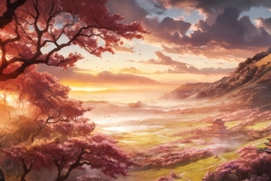 山 树 寺院风景 3440x1440带鱼屏壁纸