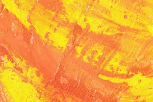 橙色颜料水彩banner