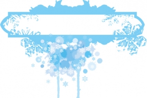 经典雪花边框
