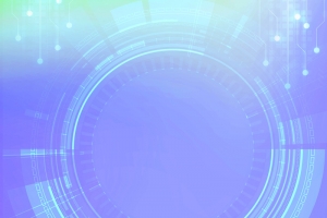 简约智慧科技城市蓝色大气海报