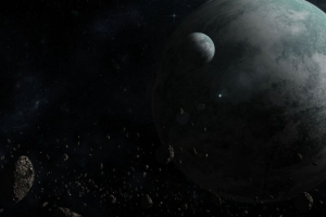 3840x2160 行星 卫星 太空 深色壁纸 背景