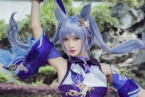 cosplay原神刻晴 小姐姐 4k美女壁纸