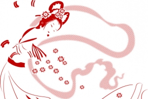 嫦娥舞女图形图案
