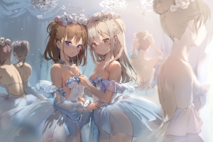 女孩 芭蕾舞 体操服 4k动漫壁纸