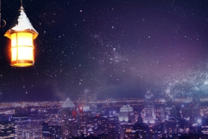 枕星揽空创意地产广告背景banner