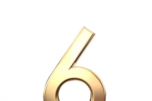 金属数字6 倒计时