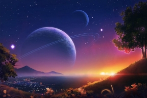 3840x2160 风景 行星 星星 空间 艺术壁纸 背景