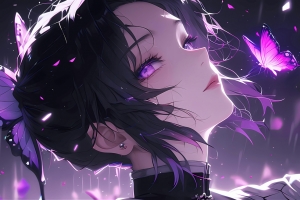 胡蝶唯美侧脸女孩2880x1800高清壁纸免费下载