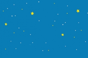 卡通蓝色星空海报背景