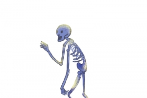 万圣节骷髅人元素