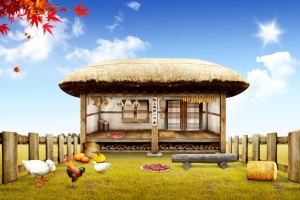 农家院背景素材