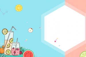 装饰水果背景banner