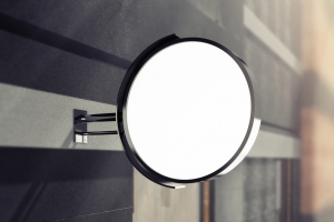 灯箱标识牌高清PNG透明背景底纹设计素材免费下载