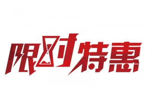 红色限时特惠艺术字