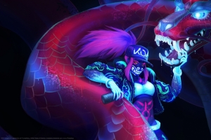 KDA英雄联盟 fan art 3440x1440游戏壁纸