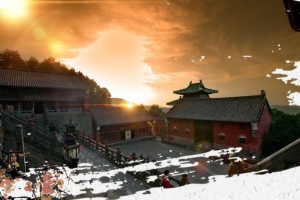 复古中国风武当山旅游