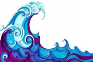 中国风海浪