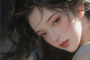 古风长发温婉美女 3440x1440带鱼屏壁纸