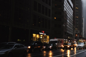 城市建筑公路夜景背景