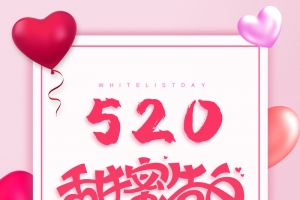520促销海报简约小清新