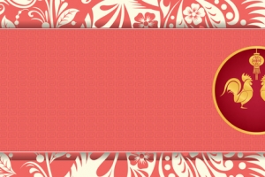 新年扁平红色海报banner背景