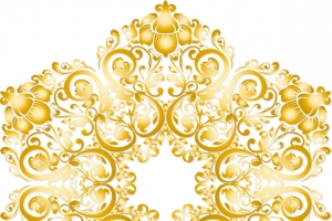 金色欧式镂空花纹