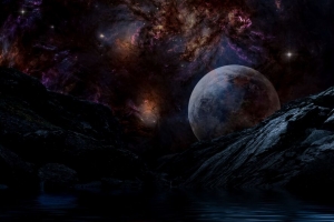 3840x2160 行星 岩石 太空 银河系壁纸 背景