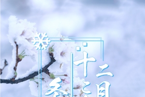 你好冬天雪景海报