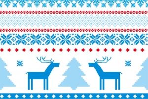 蓝色圣诞节背景