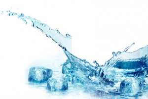 冰水砸飞的冰水