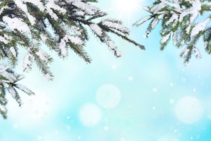 温情暖冬冬季雪景背景