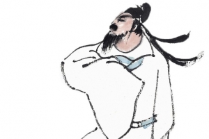 手绘的李白