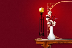 中国风红色喜庆节日海报背景