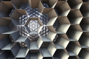 蜂窝 细胞 结构 3d 分形 4k壁纸 3840x2160
