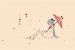 简约 刻晴 原神 4K壁纸 3840x2400