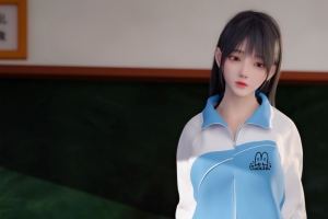 麻匪 清纯校服美女 教室3440x1440带鱼屏壁纸