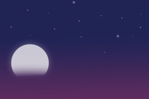 夜晚星空插画