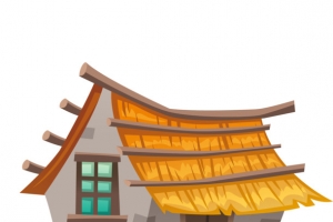 小草房矢量图下载