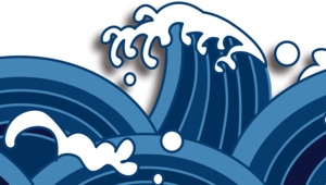 国潮中国风海浪