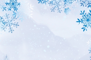哈尔滨冰雪大世界冰雕蓝色清新旅游海报