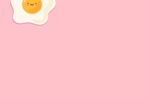 粉色卡通背景全屏海报banner