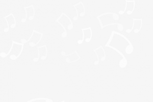 白色漂浮音符