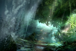 手绘神秘梦幻森林