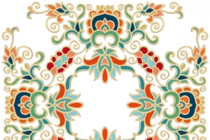 壁纸花纹插画矢量