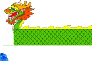 端午节龙舟红色龙舟