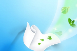 纸巾清新树叶背景banner