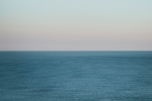 大海 月亮 地平线 黄昏 极简主义 4k壁纸 3840x2160