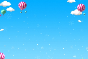 游乐园卡通简约蓝色banner