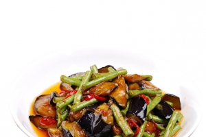 豆角烧茄子 多油 辣椒 重口味