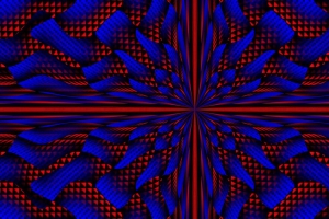 射线 三角形 形状 抽象 蓝色 红色 4k壁纸 3840x2160